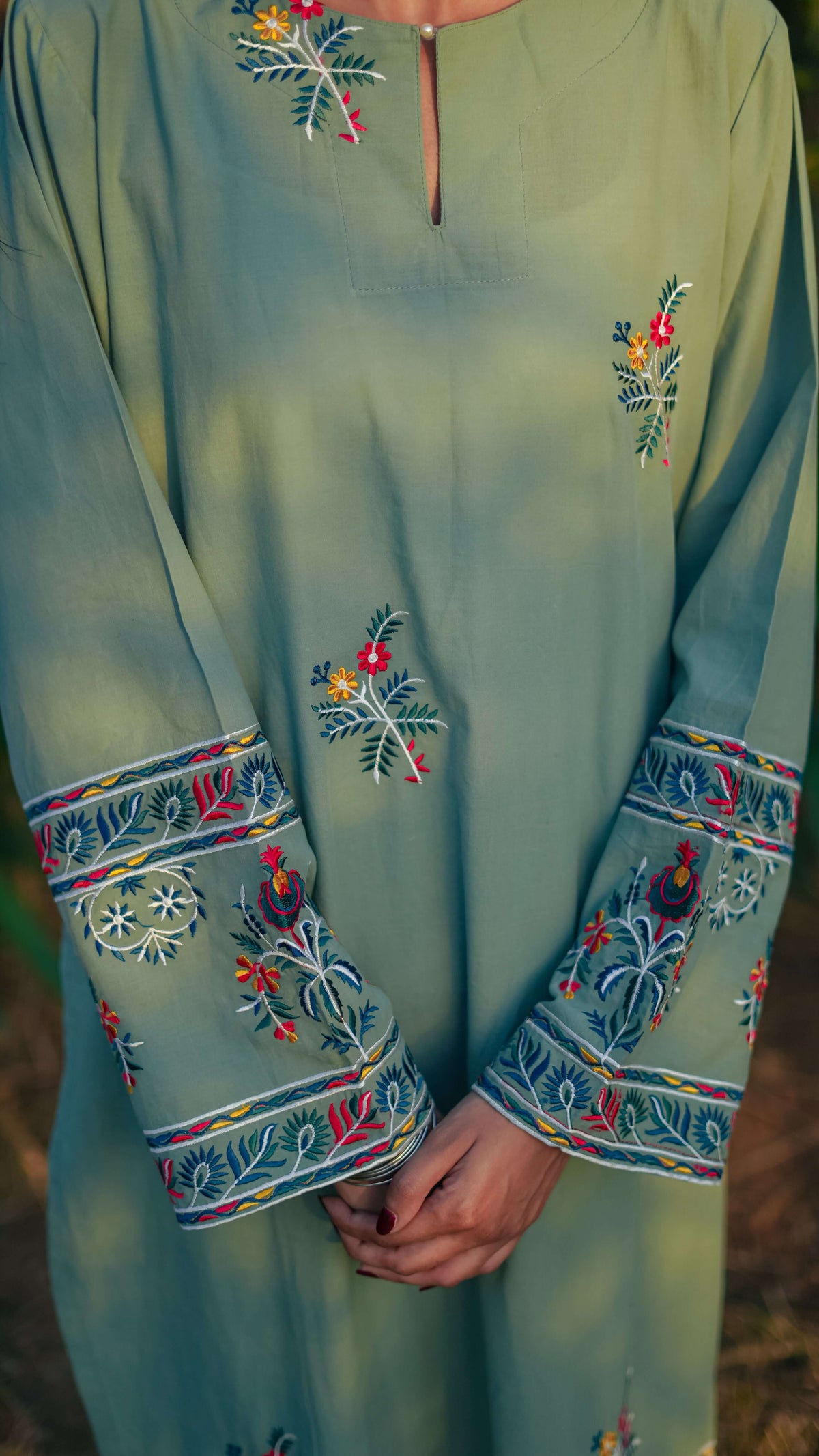 2-pc summer lawn Z-09